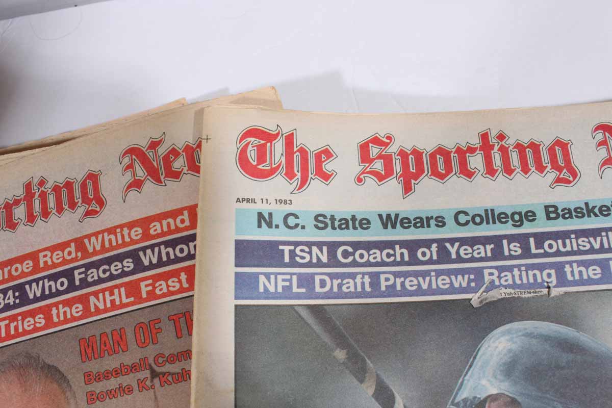 1980s Issues of "The Sporting News" Sports Newspaper