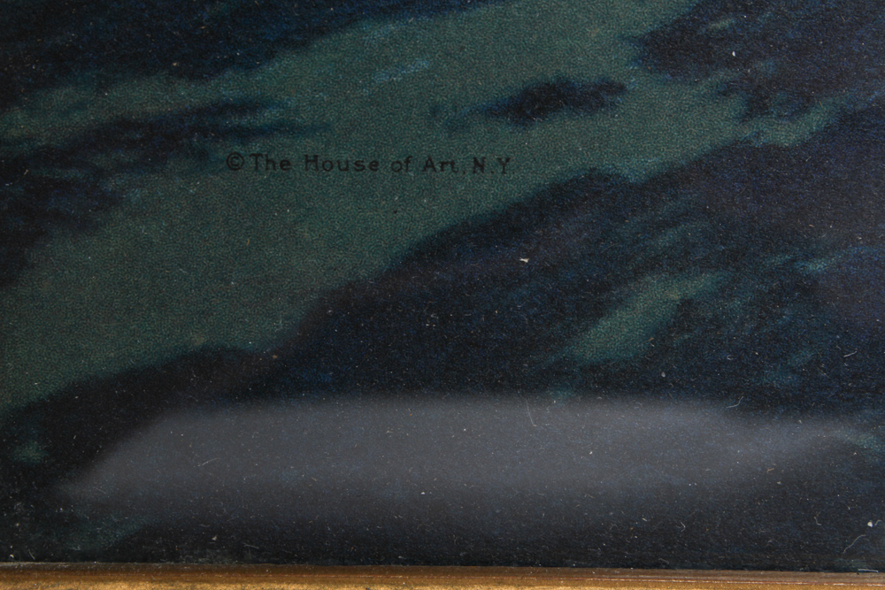 Maxfield Parrish "Stars" Offset Lithograph