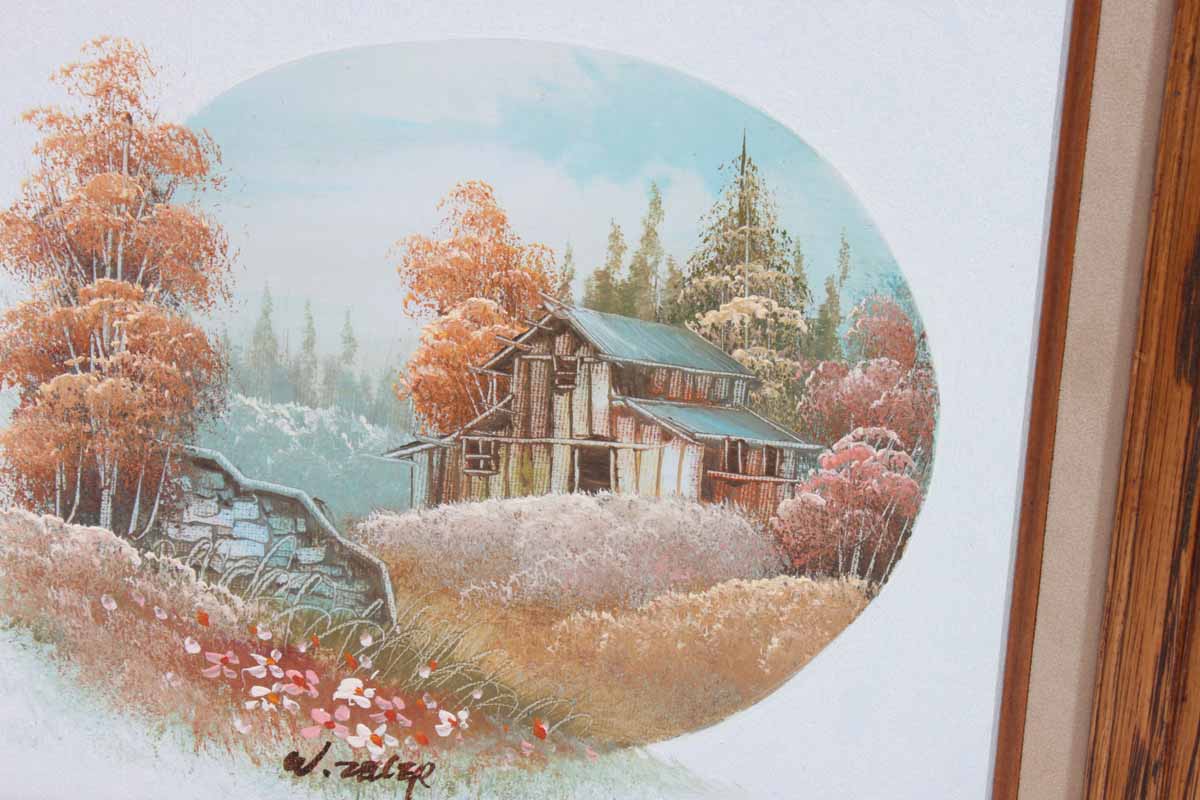 Pair of W. Zeller Oil Paintings