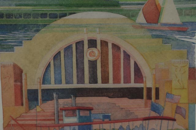 Jan Brown Checco Signed LE Offset Lithograph "Cincinnati"