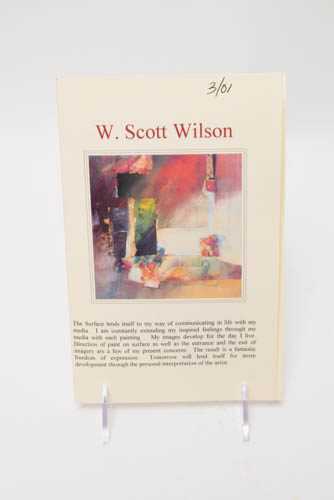 Original Mixed-Media Drawing by Artist W. Scott Wilson