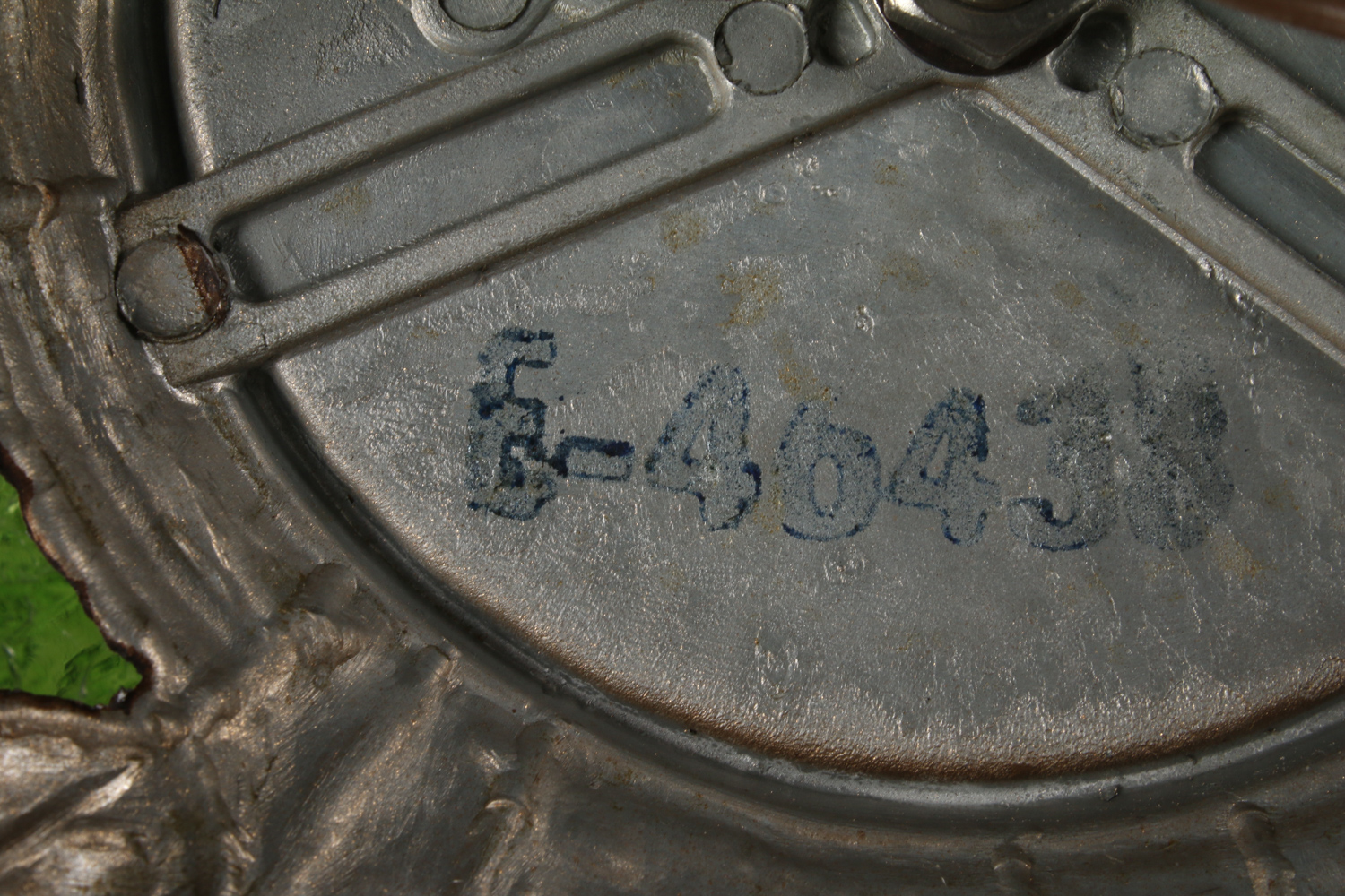 Vintage 1960s Crackle Glass Table Lamp