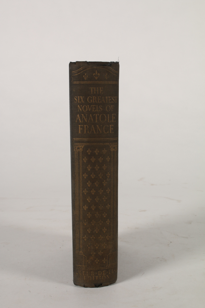 Set of Vintage Books and Carved Horse Bookend