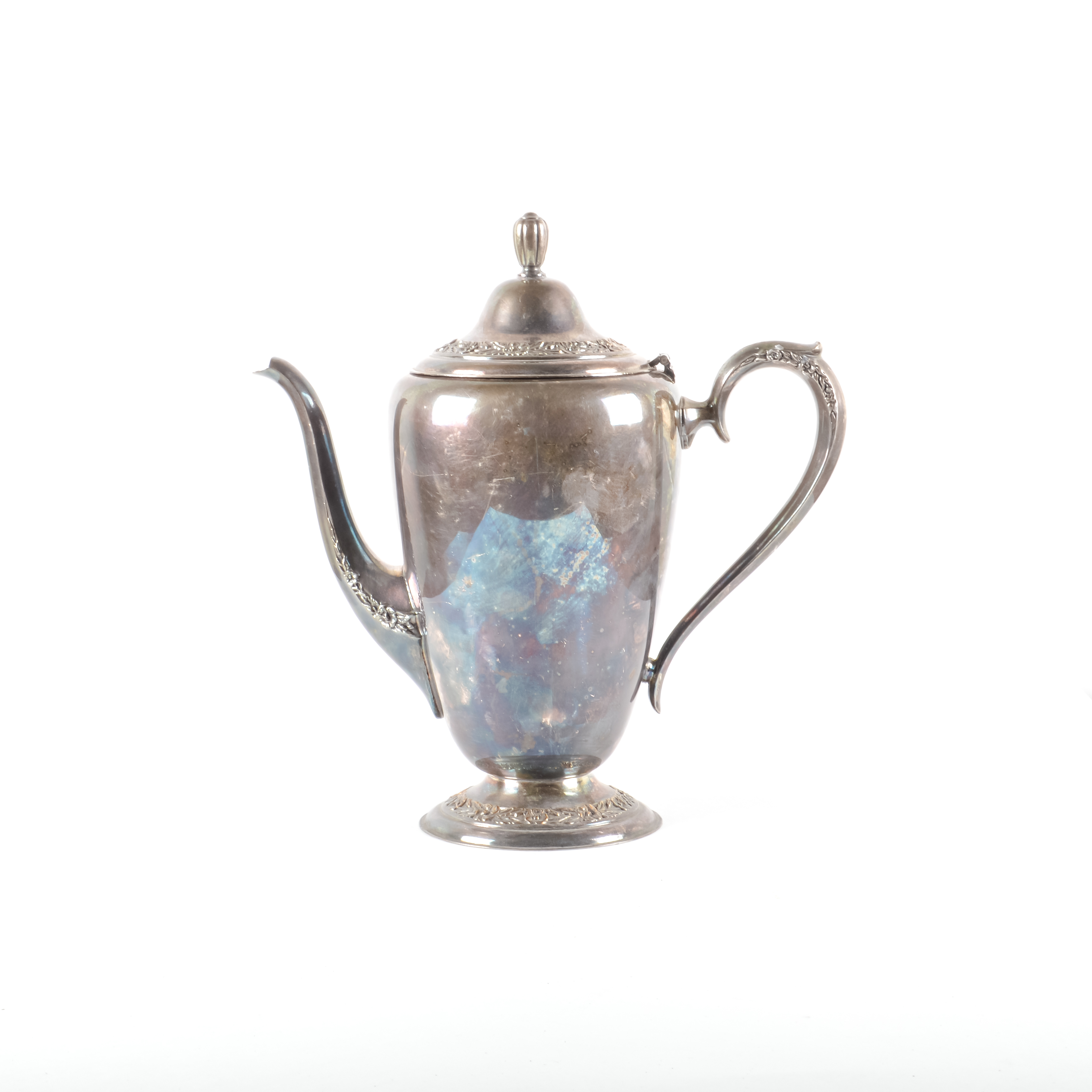 Vintage Wm. Rogers & Son Silver Plate "Primrose" Teapot