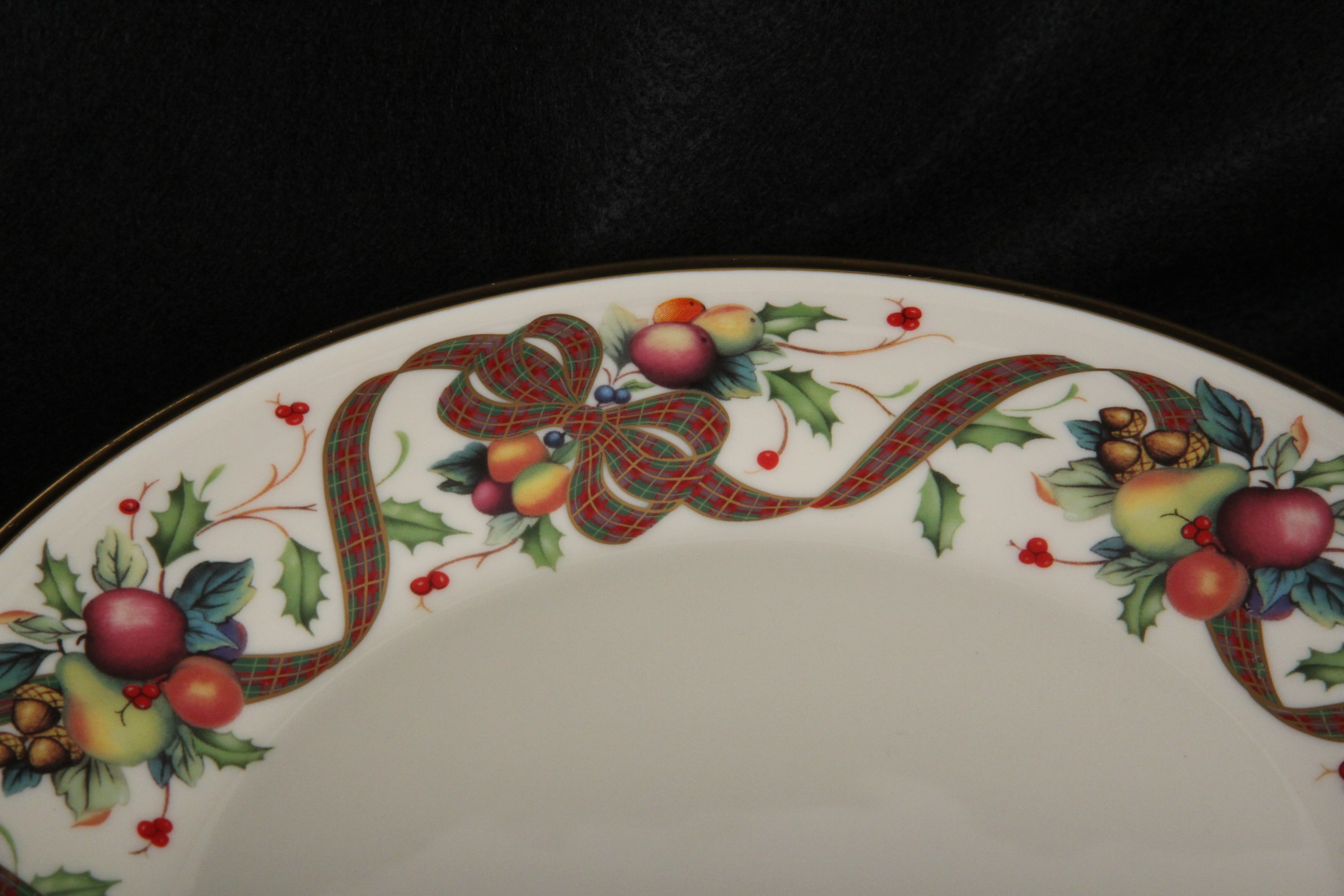Lenox Holiday Tartan Dinner Plates and Salad Plates