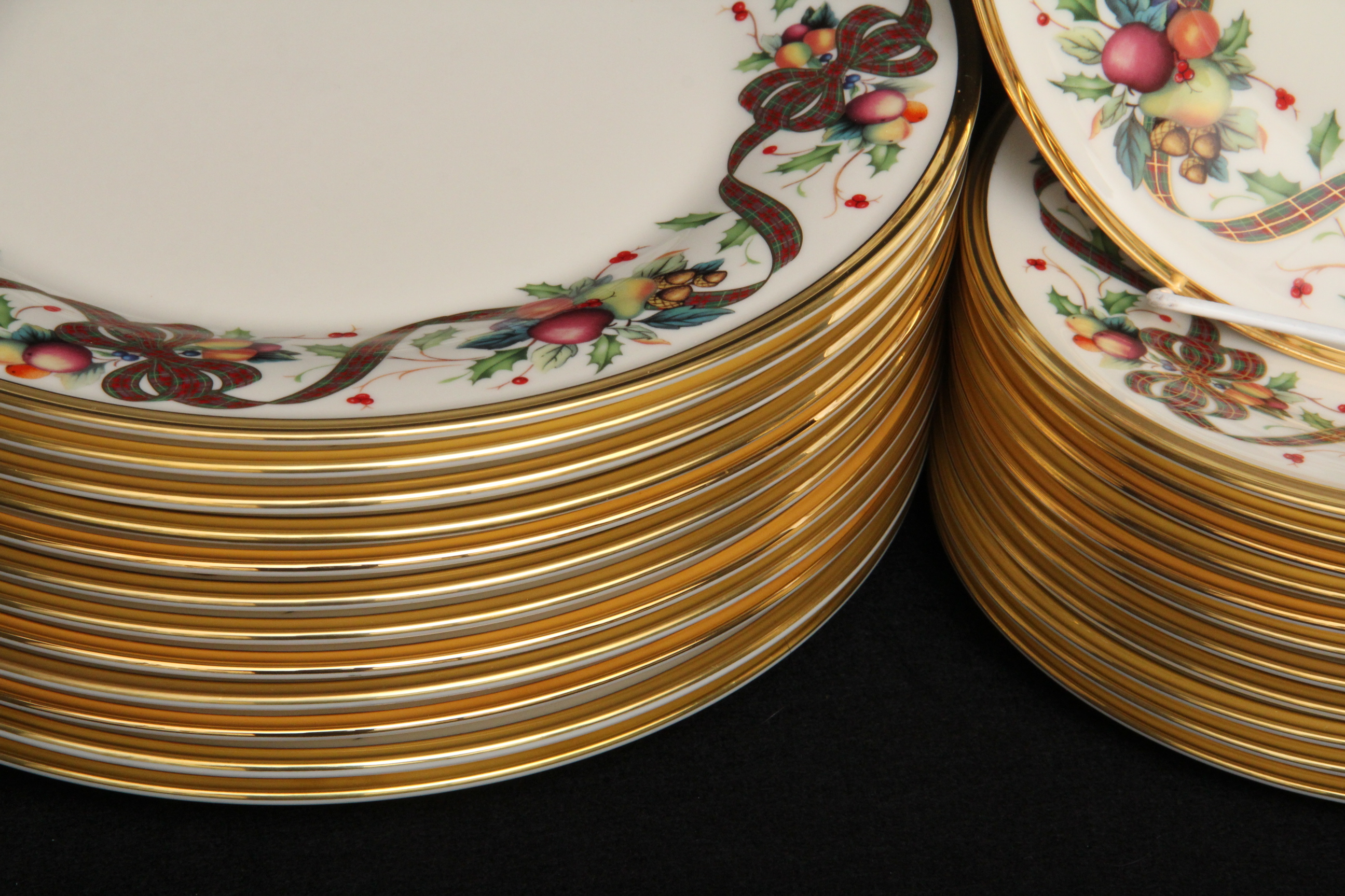 Lenox Holiday Tartan Dinner Plates and Salad Plates