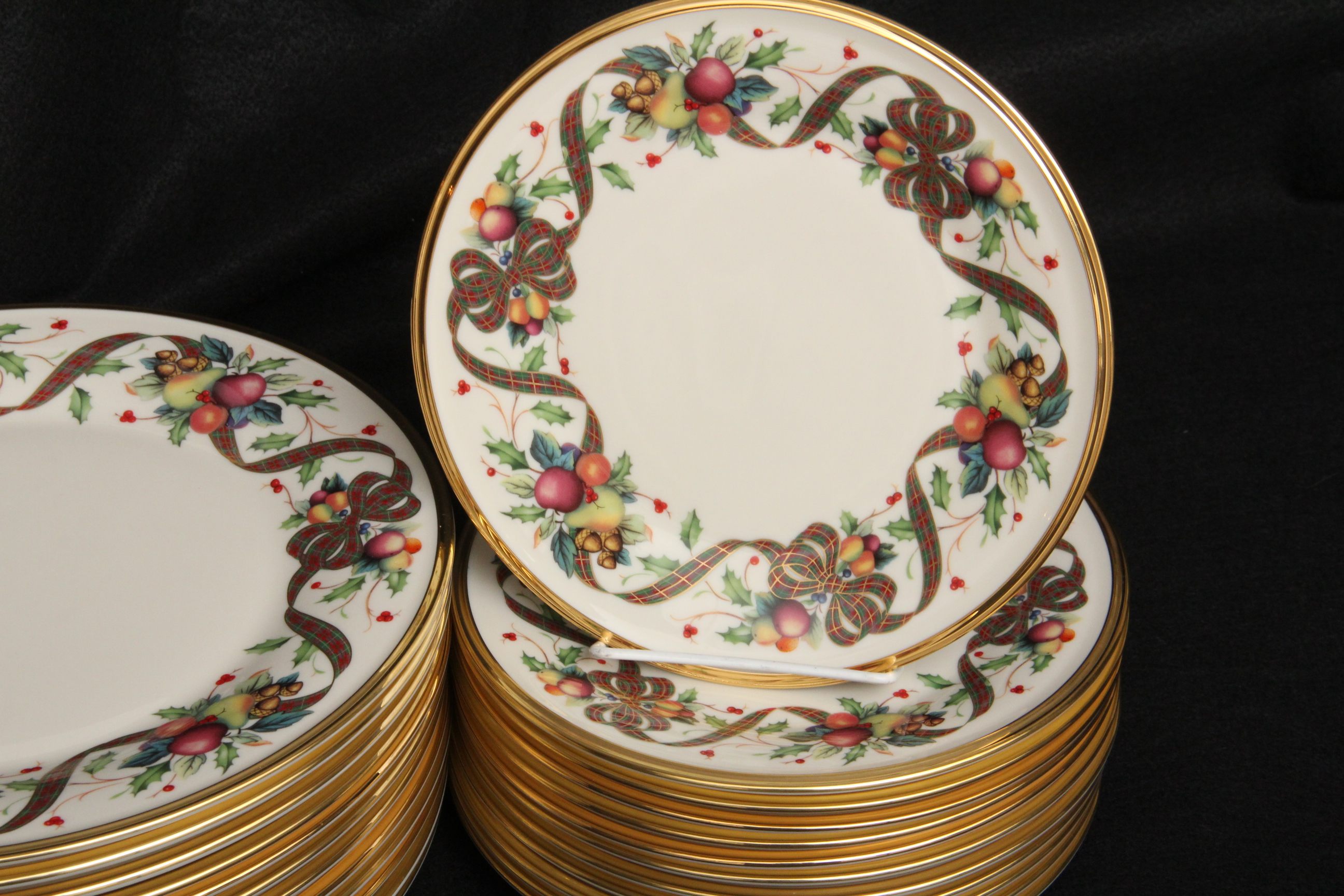 Lenox Holiday Tartan Dinner Plates and Salad Plates