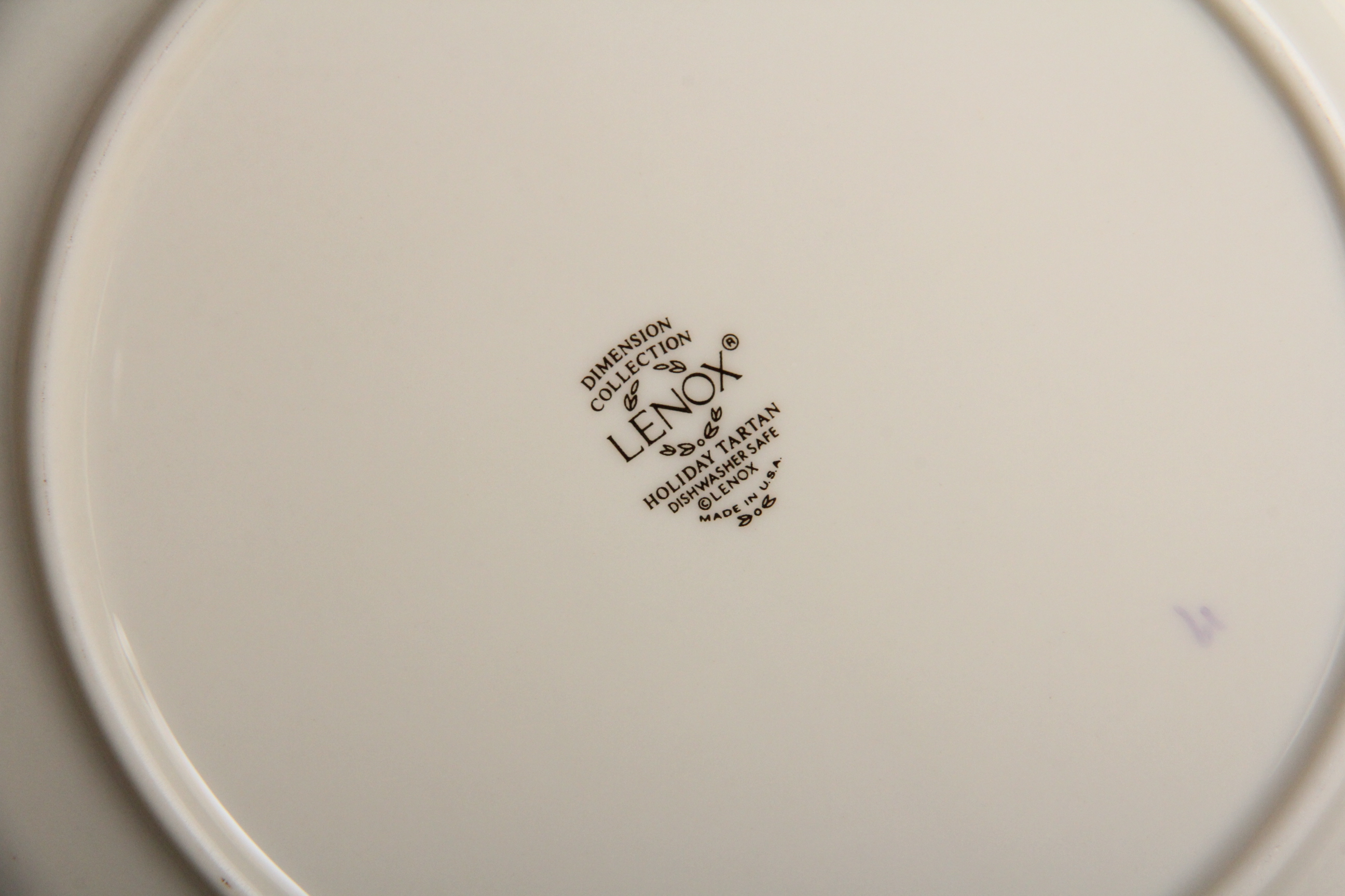 Lenox Holiday Tartan Dinner Plates and Salad Plates