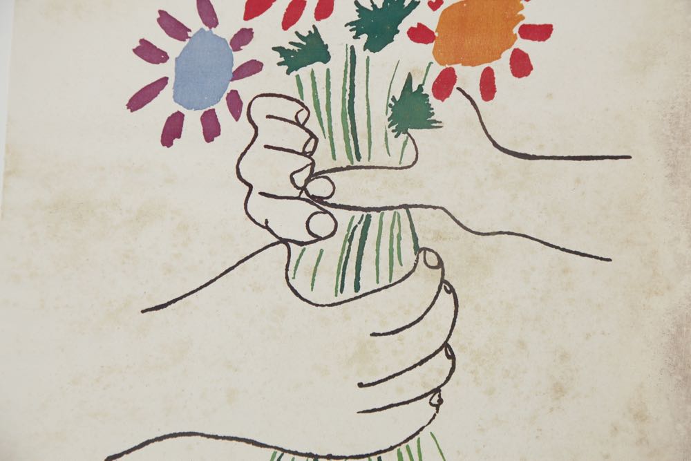 Lambert Studios "Bouquet of Peace" Picasso Reproduction on Canvas