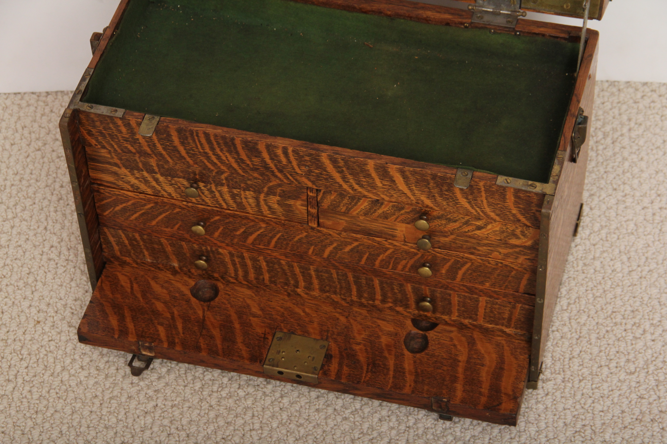 Vintage Oak Dental Tool Box