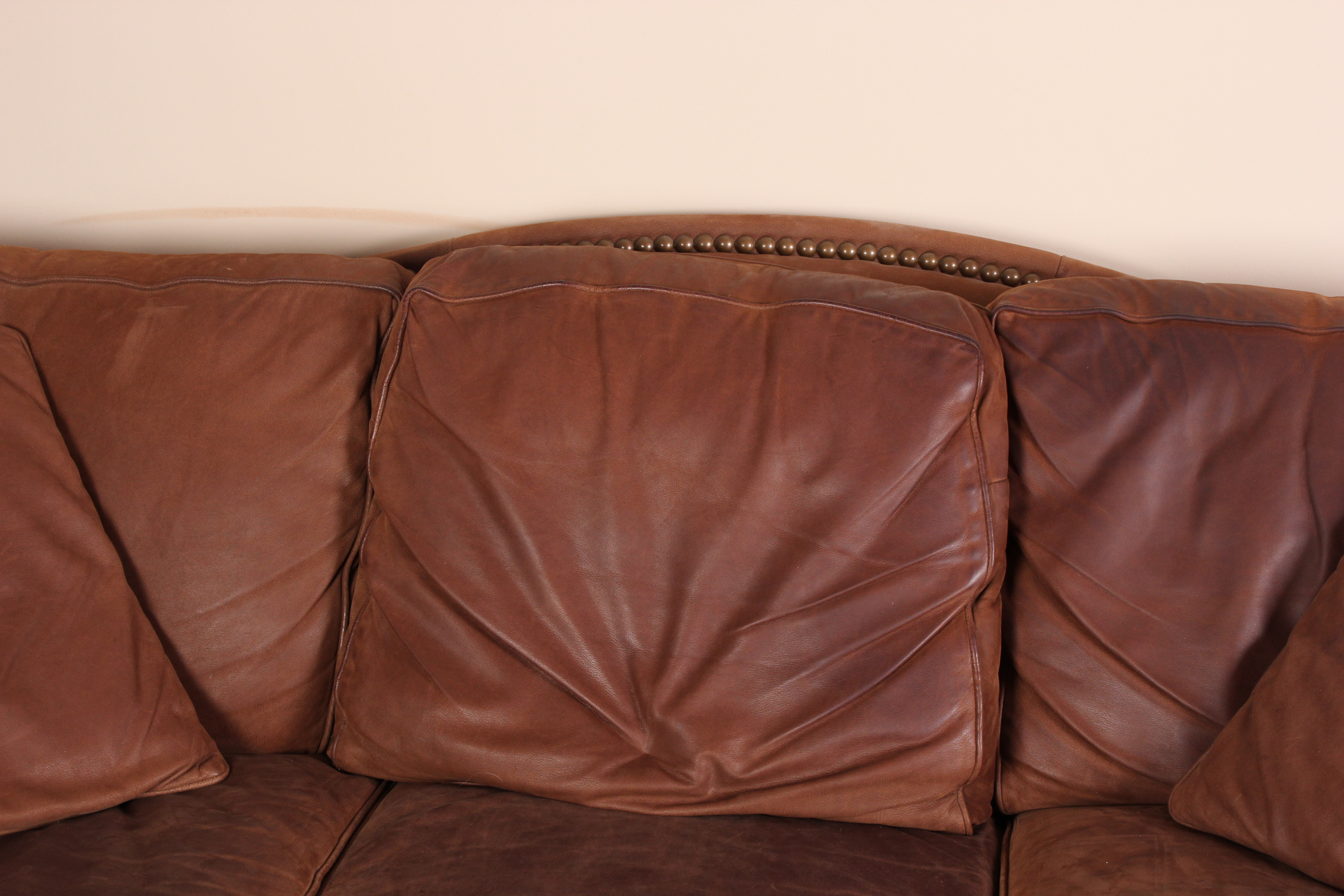 Thomasville Marrakesh Brown Leather Sofa