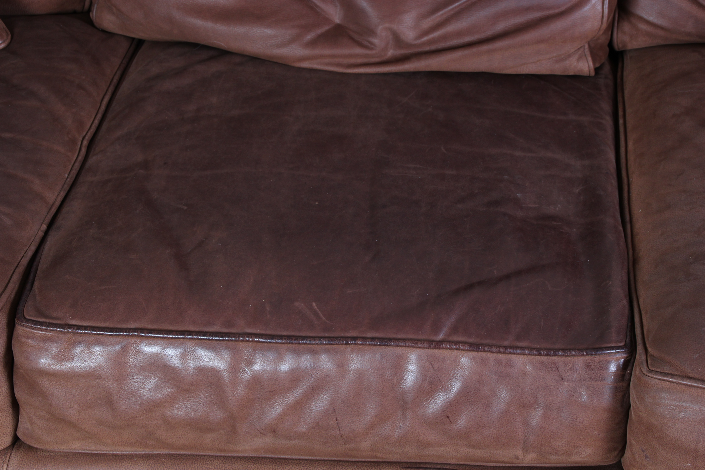 Thomasville Marrakesh Brown Leather Sofa