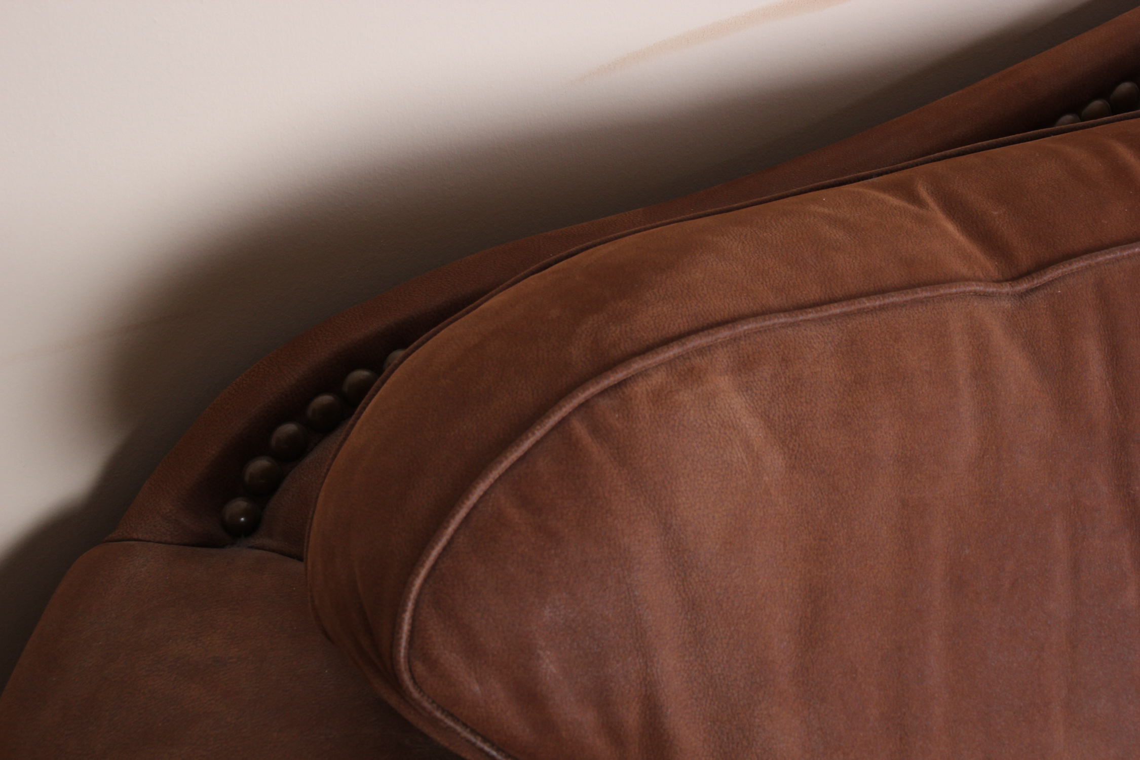 Thomasville Marrakesh Brown Leather Sofa