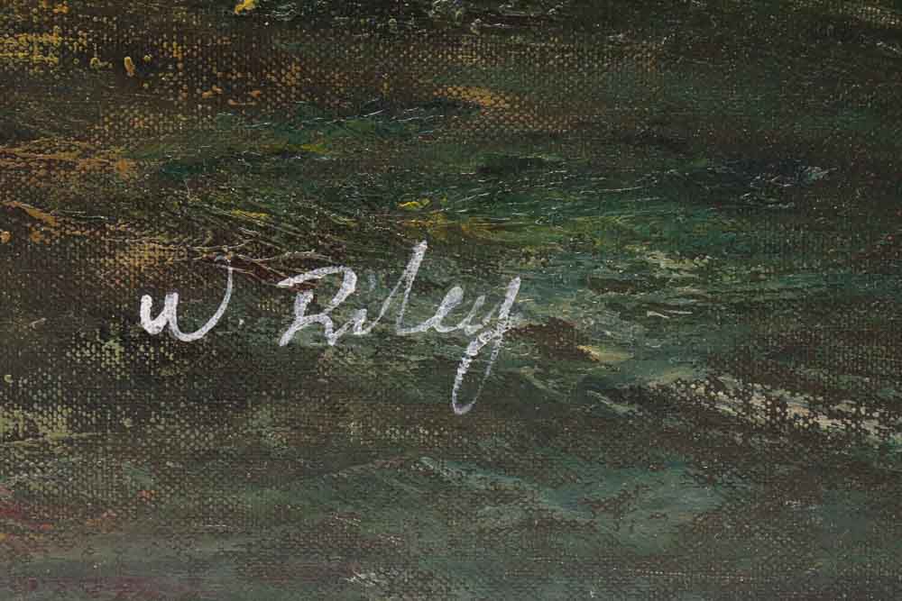 Original Oil on Canvas by W. Riley