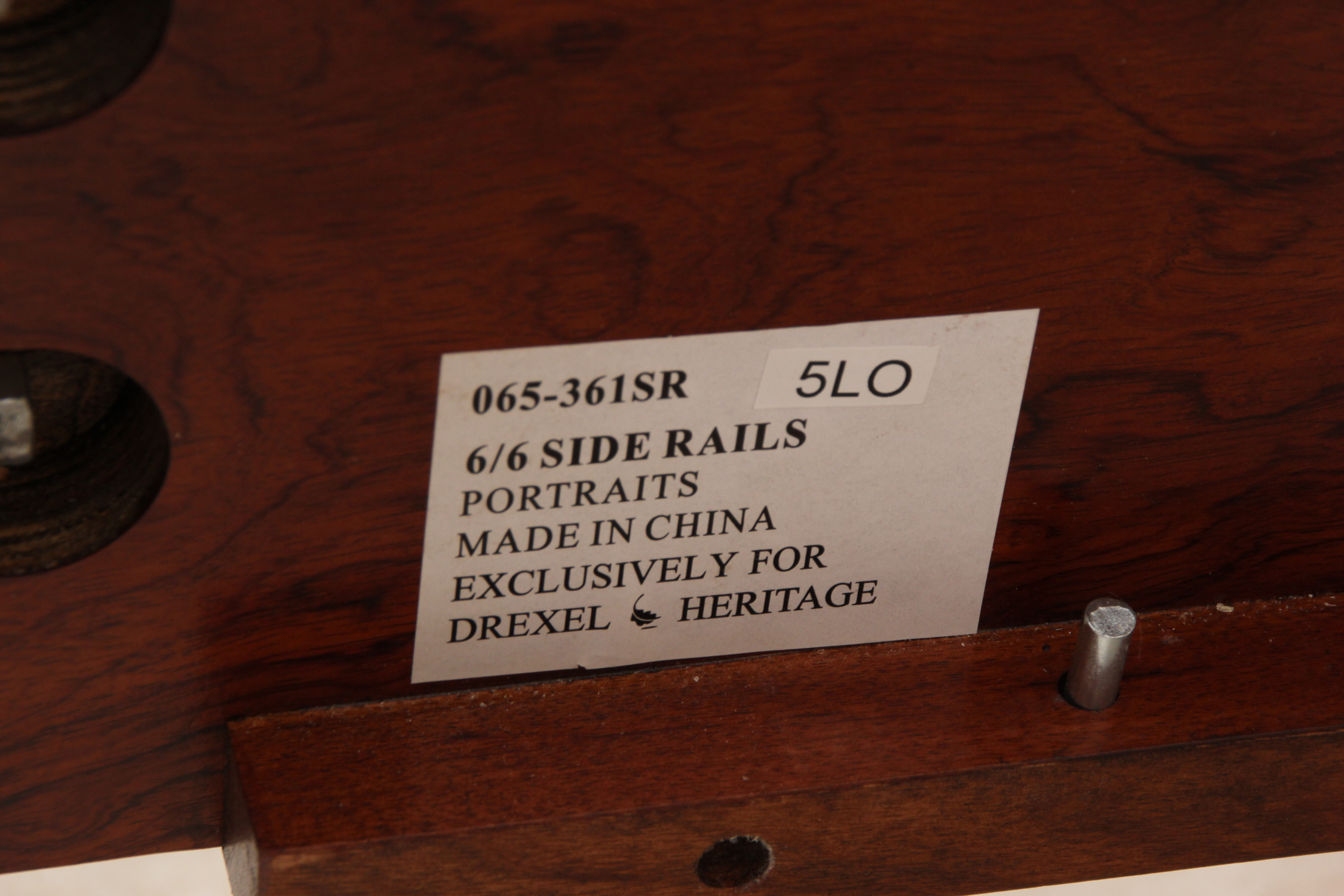 Drexel Heritage 'Portraits' Burled Sleigh Bed