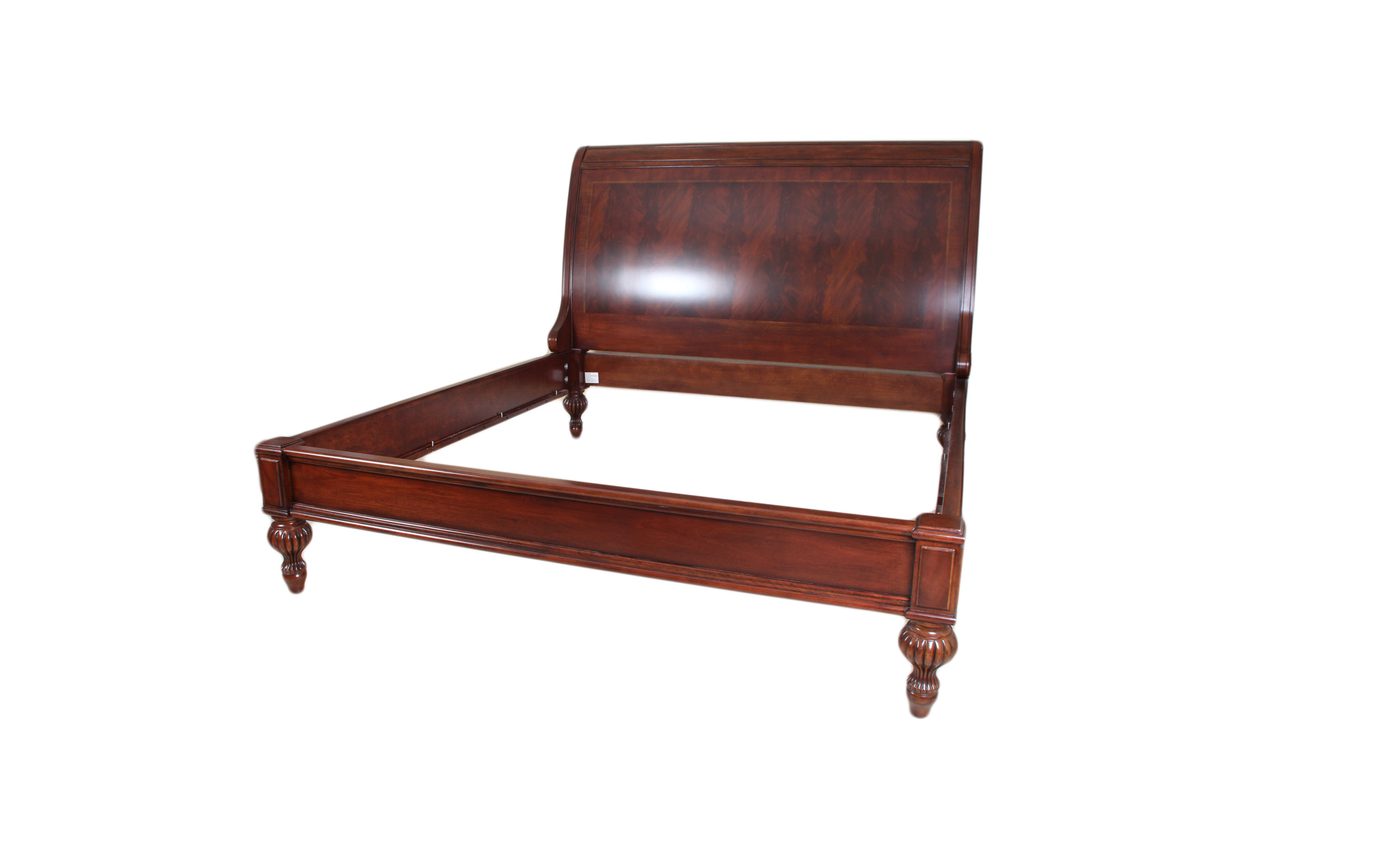 Drexel Heritage 'Portraits' Burled Sleigh Bed