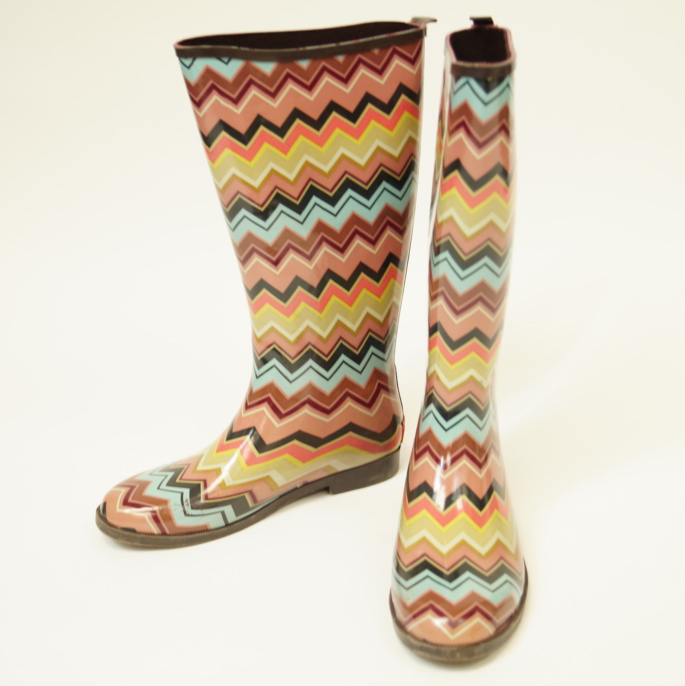 Coordinating Missoni for Target Sweater and Rain Boots