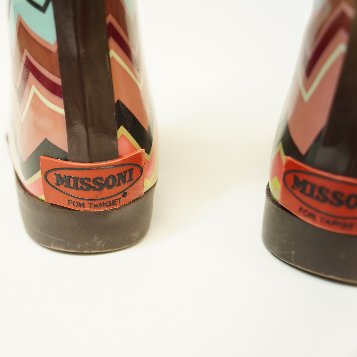 Coordinating Missoni for Target Sweater and Rain Boots