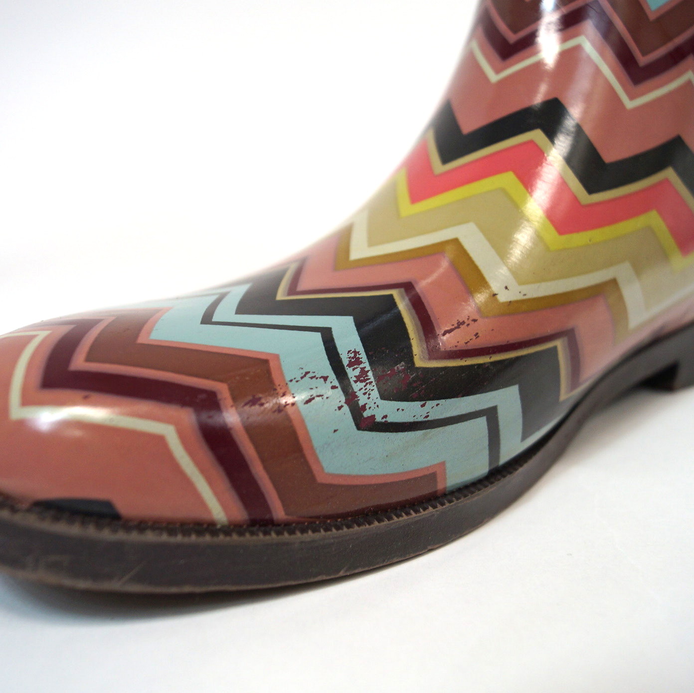 Coordinating Missoni for Target Sweater and Rain Boots