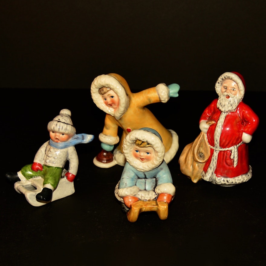 Four Vintage Goebel Christmas Figurines