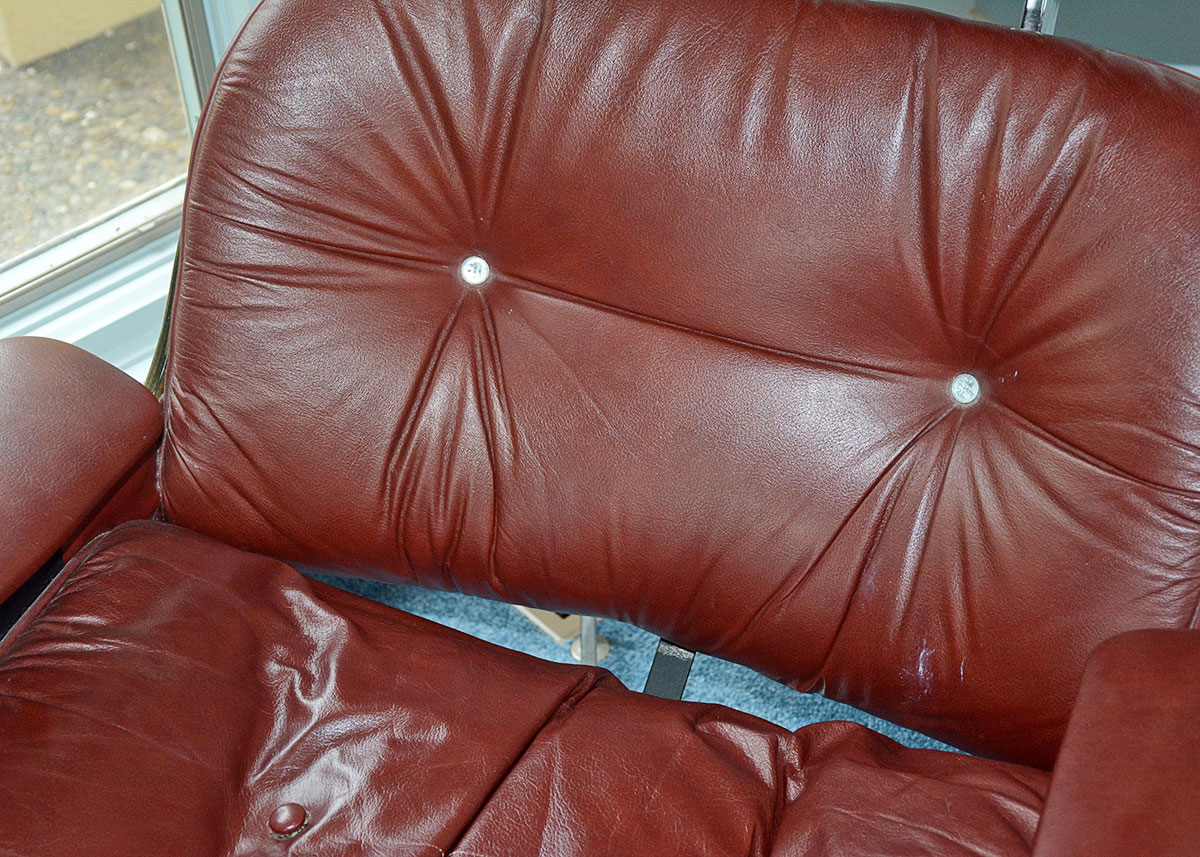 Mid-Century Modern Eames Style Lounge Chair And Ottoman By Doerner Faultless