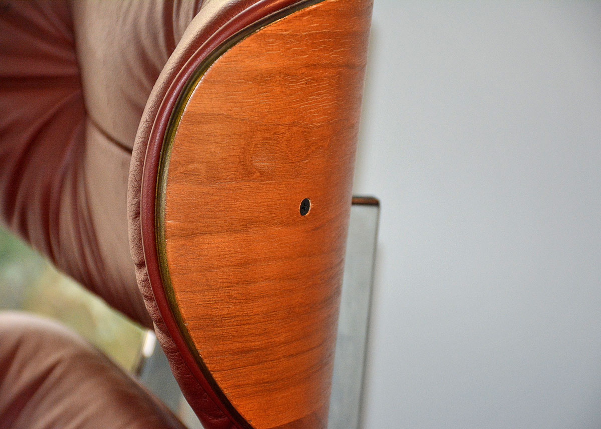 Mid-Century Modern Eames Style Lounge Chair And Ottoman By Doerner Faultless