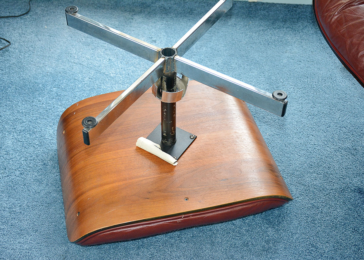 Mid-Century Modern Eames Style Lounge Chair And Ottoman By Doerner Faultless