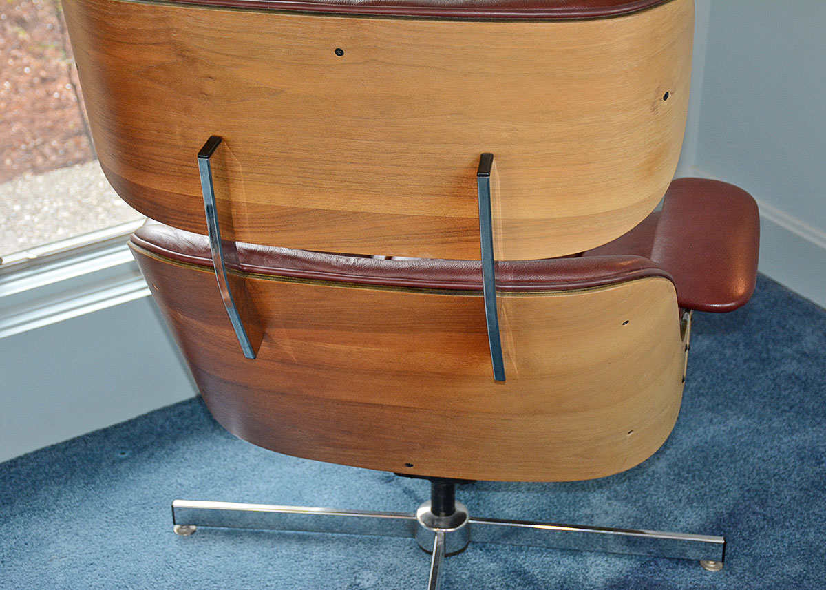 Mid-Century Modern Eames Style Lounge Chair And Ottoman By Doerner Faultless