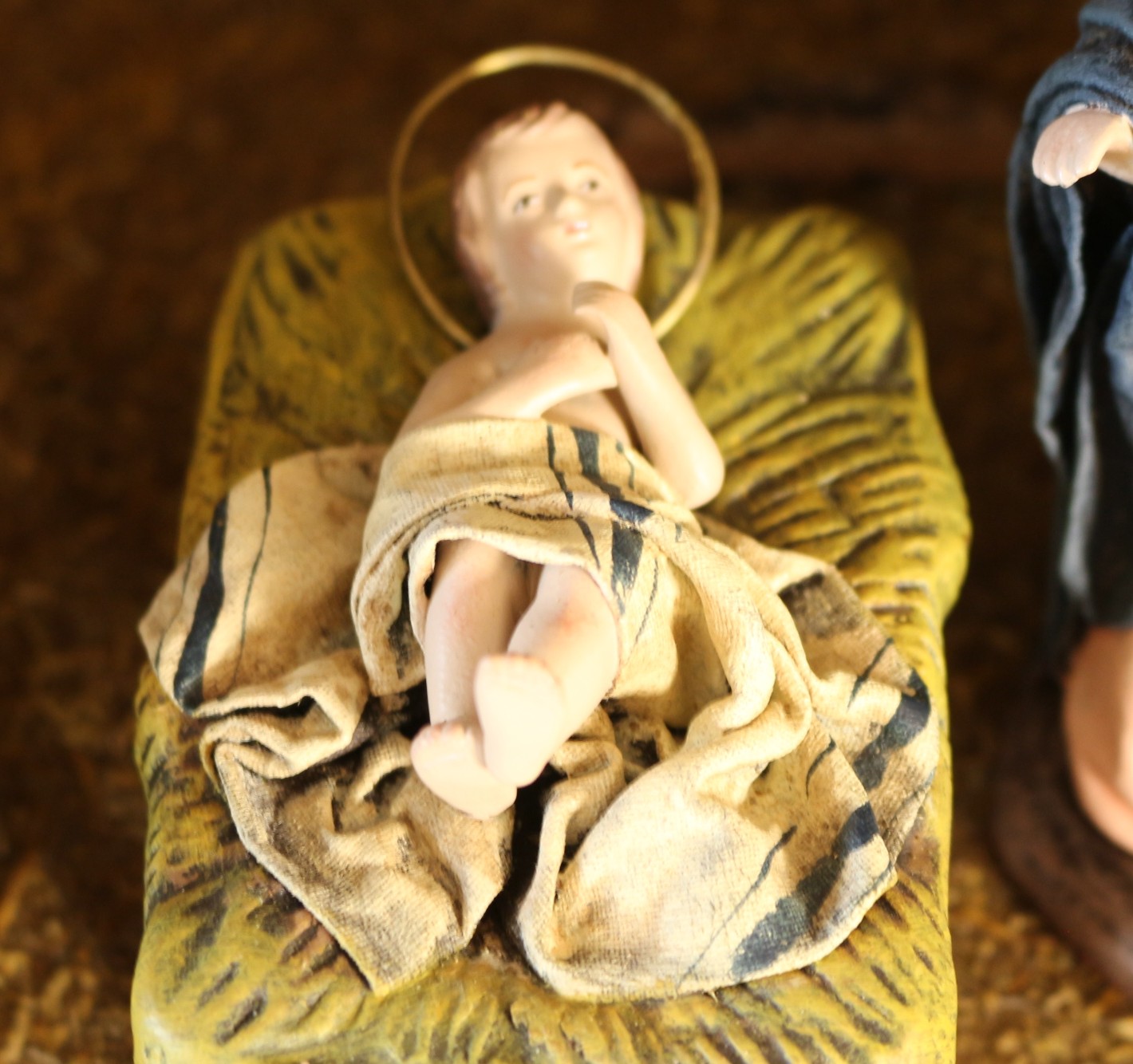 Handcrafted J. Puig Nativity with Two Creches
