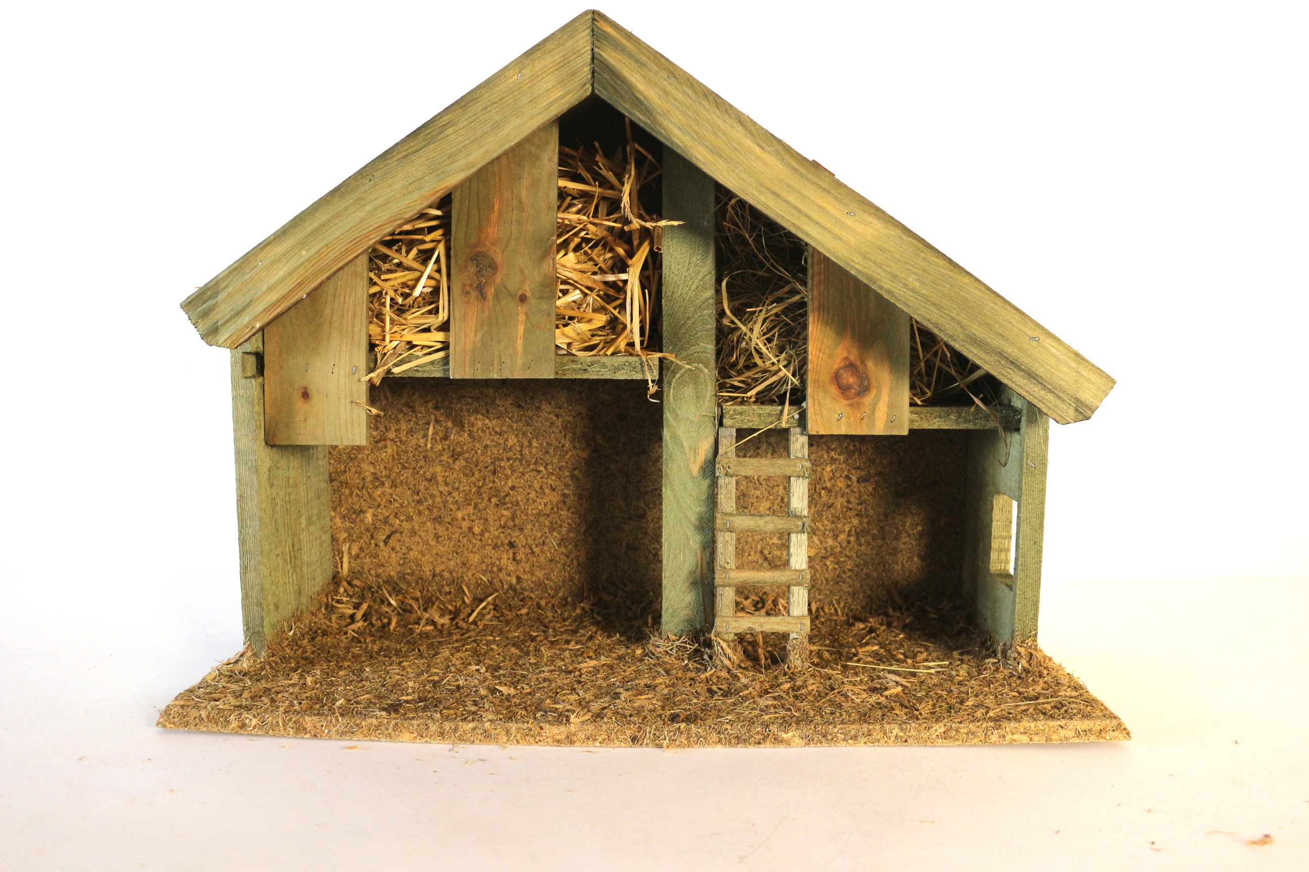 Handcrafted J. Puig Nativity with Two Creches