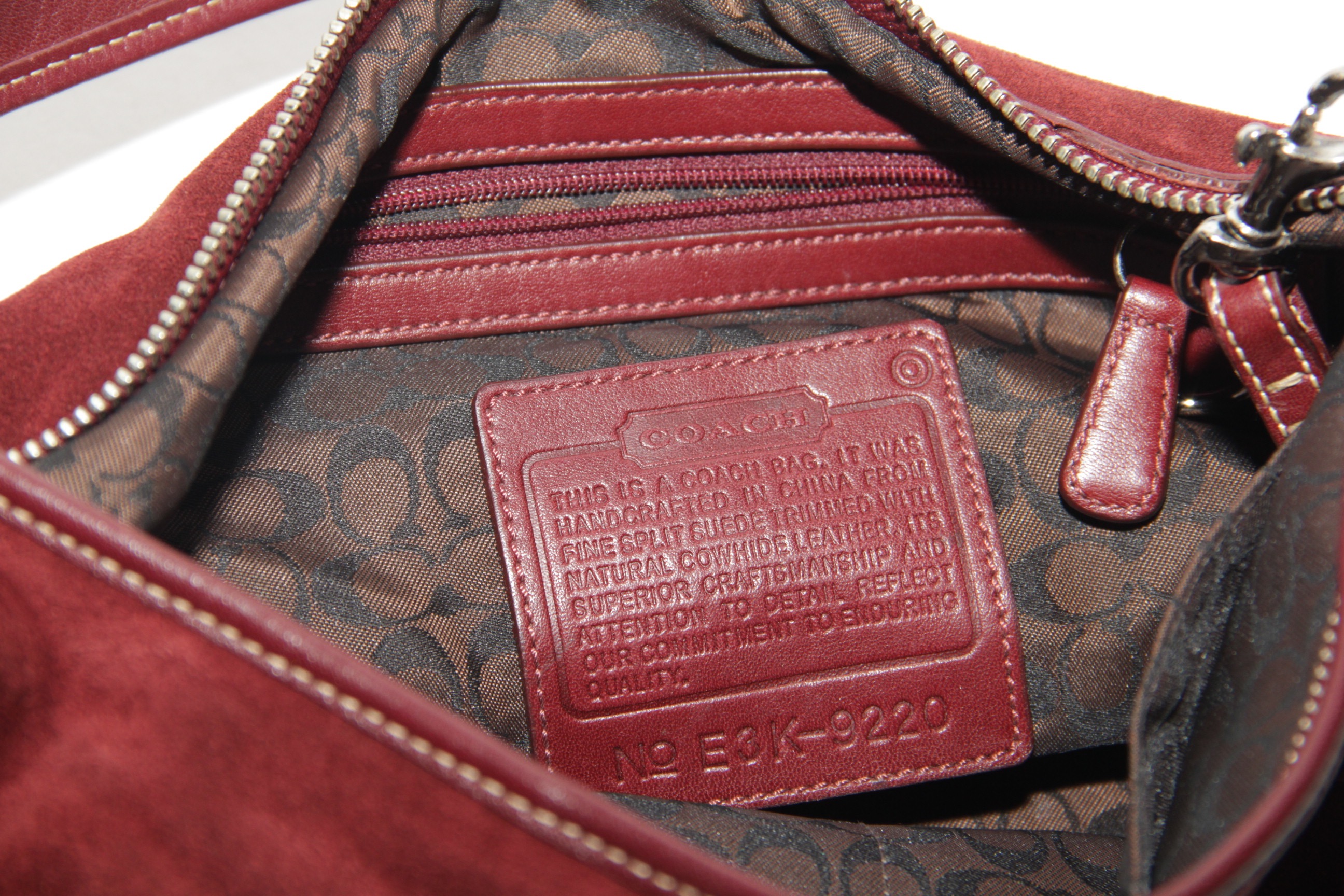 Coach Suede Hobo Bag