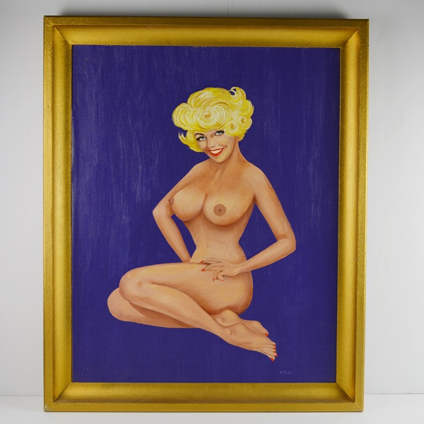 V. Todd Original Nude Oil Painting
