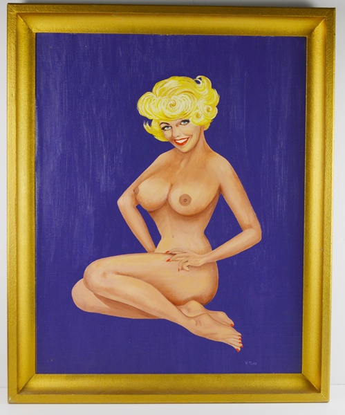V. Todd Original Nude Oil Painting