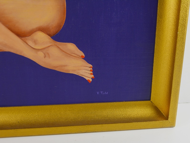 V. Todd Original Nude Oil Painting
