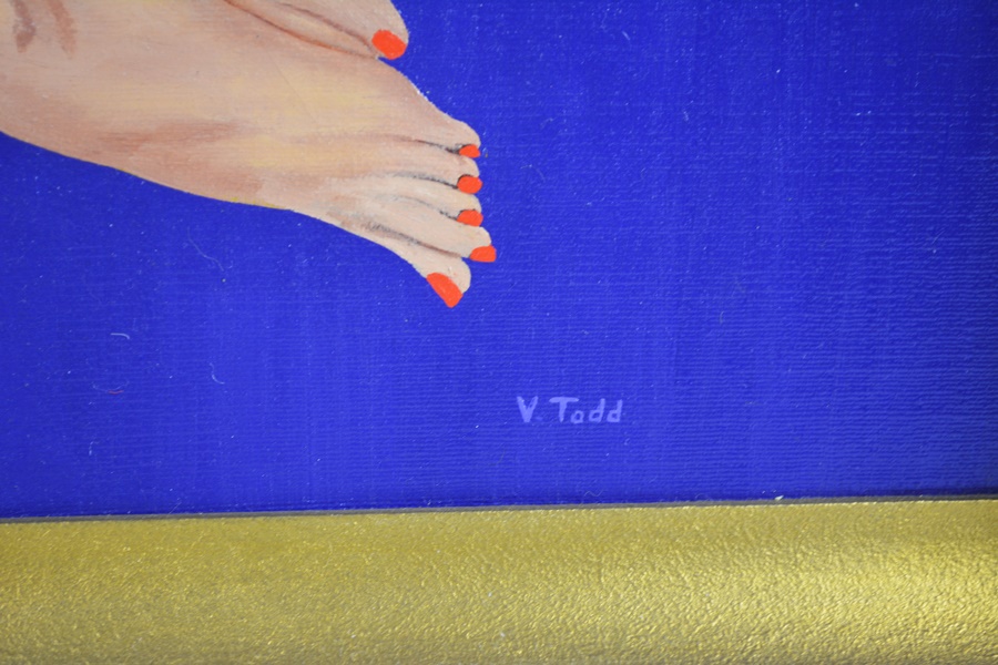 V. Todd Original Nude Oil Painting