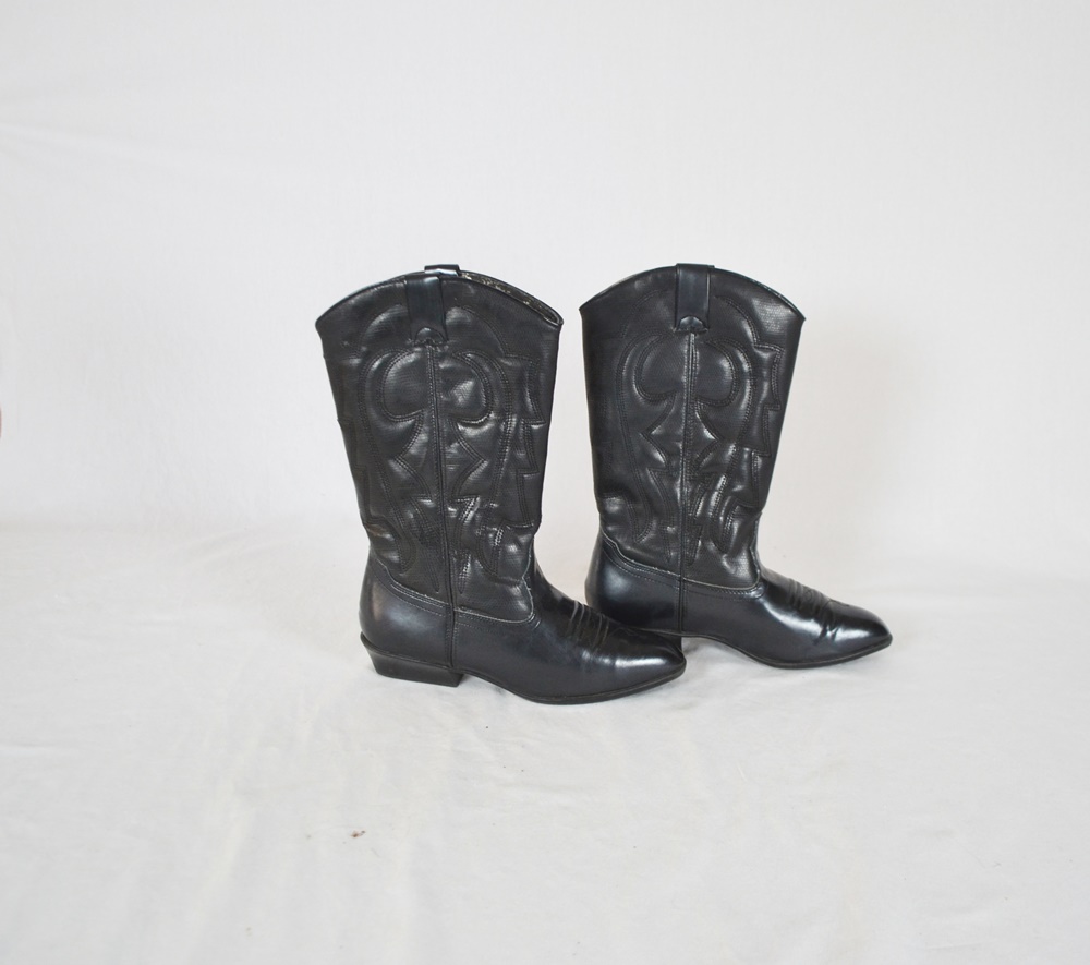 Very Gently Worn "Shane" Cowboy Boots By Evan Picone