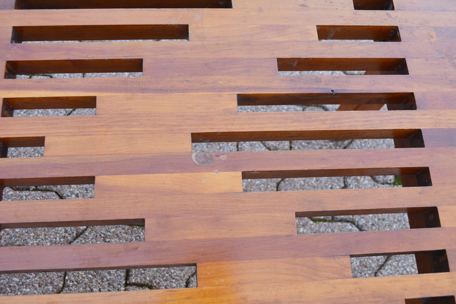 Teak Slat Bench/Coffee Table