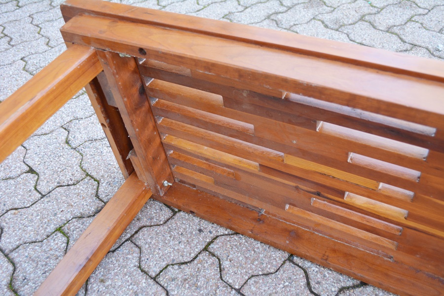 Teak Slat Bench/Coffee Table
