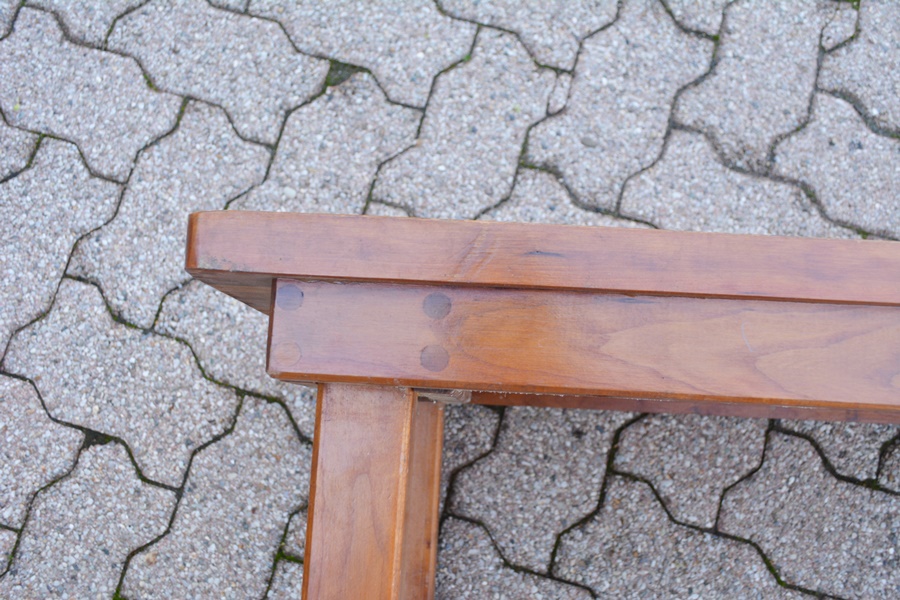 Teak Slat Bench/Coffee Table