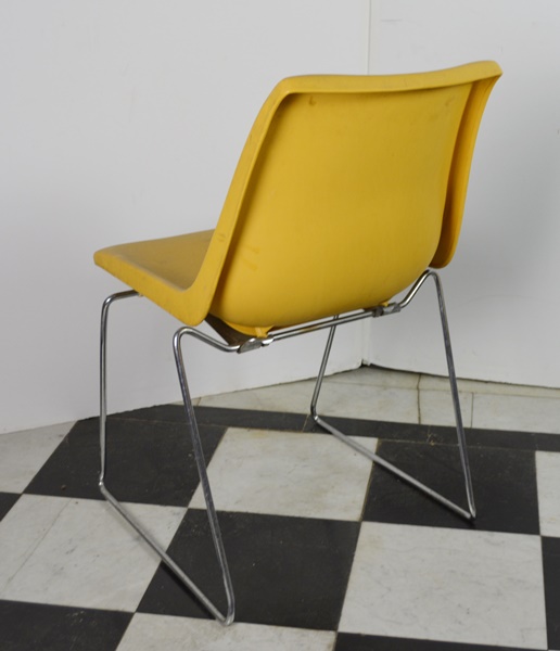 Four MId Century Modern Molded Plastic Chairs by Kreuger Green Bay