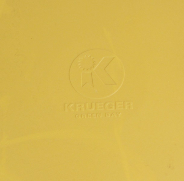 Four MId Century Modern Molded Plastic Chairs by Kreuger Green Bay