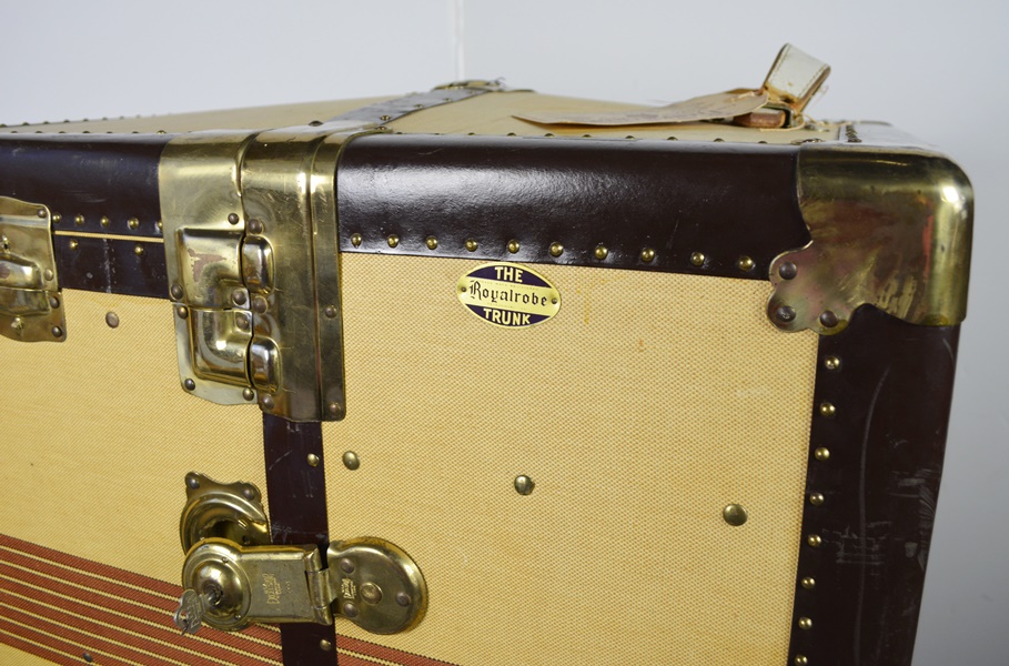 Antique Royalrobe Steamer Trunk, Circa 1900