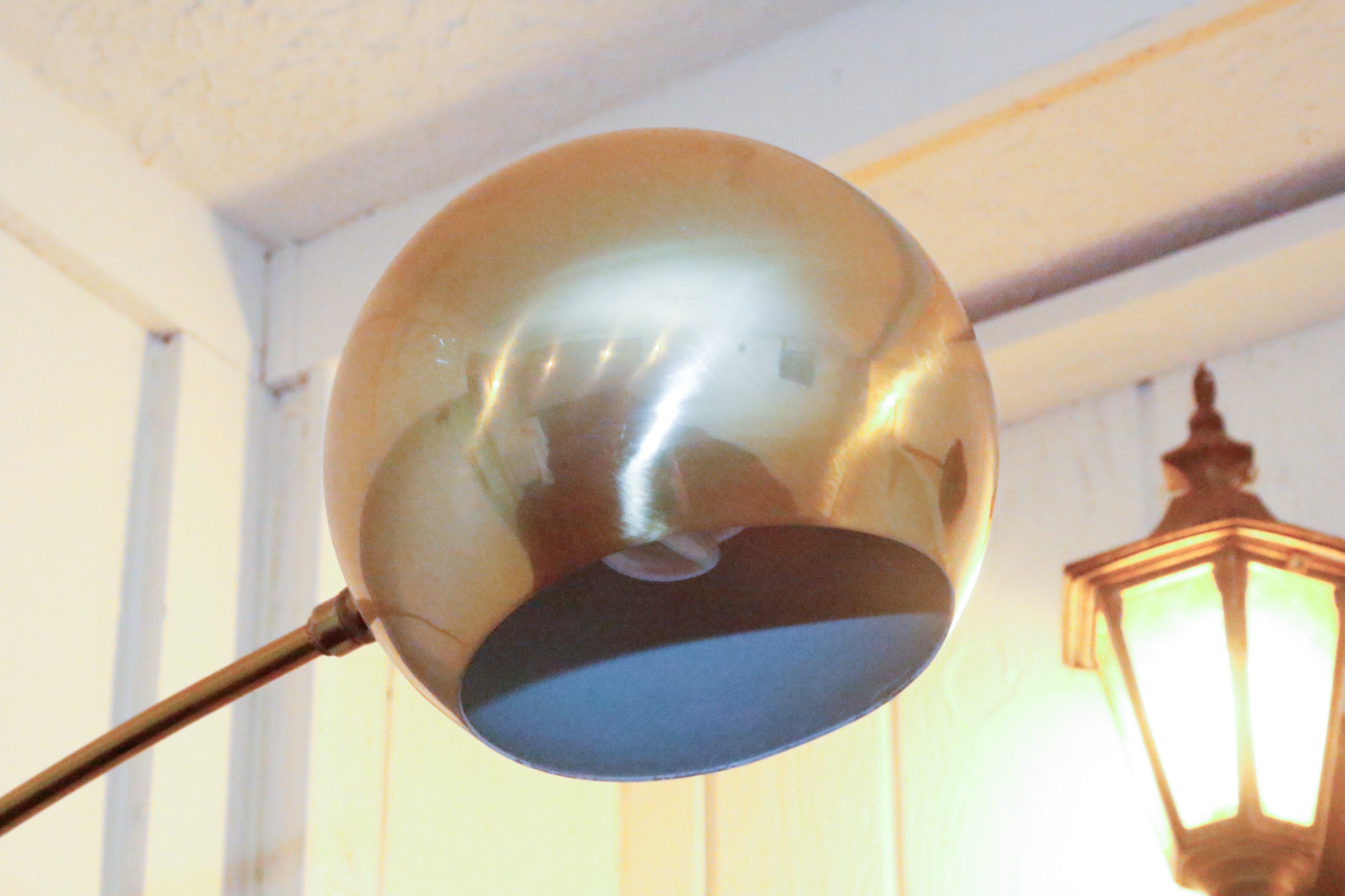 Mid-Century Modern Brass Arc Floor Lamp