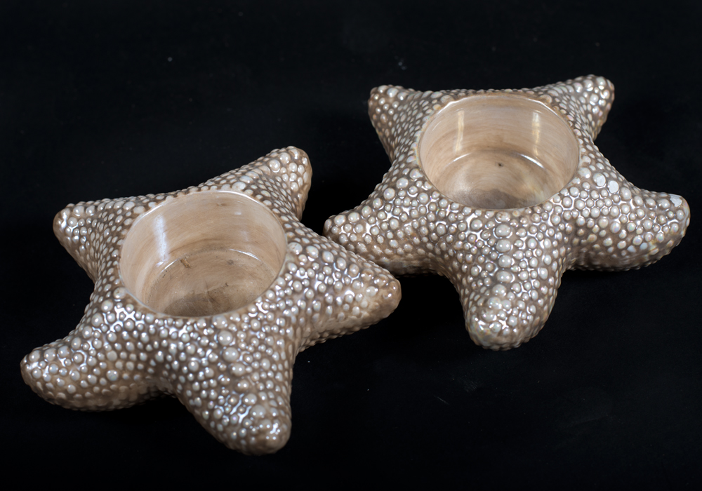 Shells and Beach Decor in Sea Grass Basket