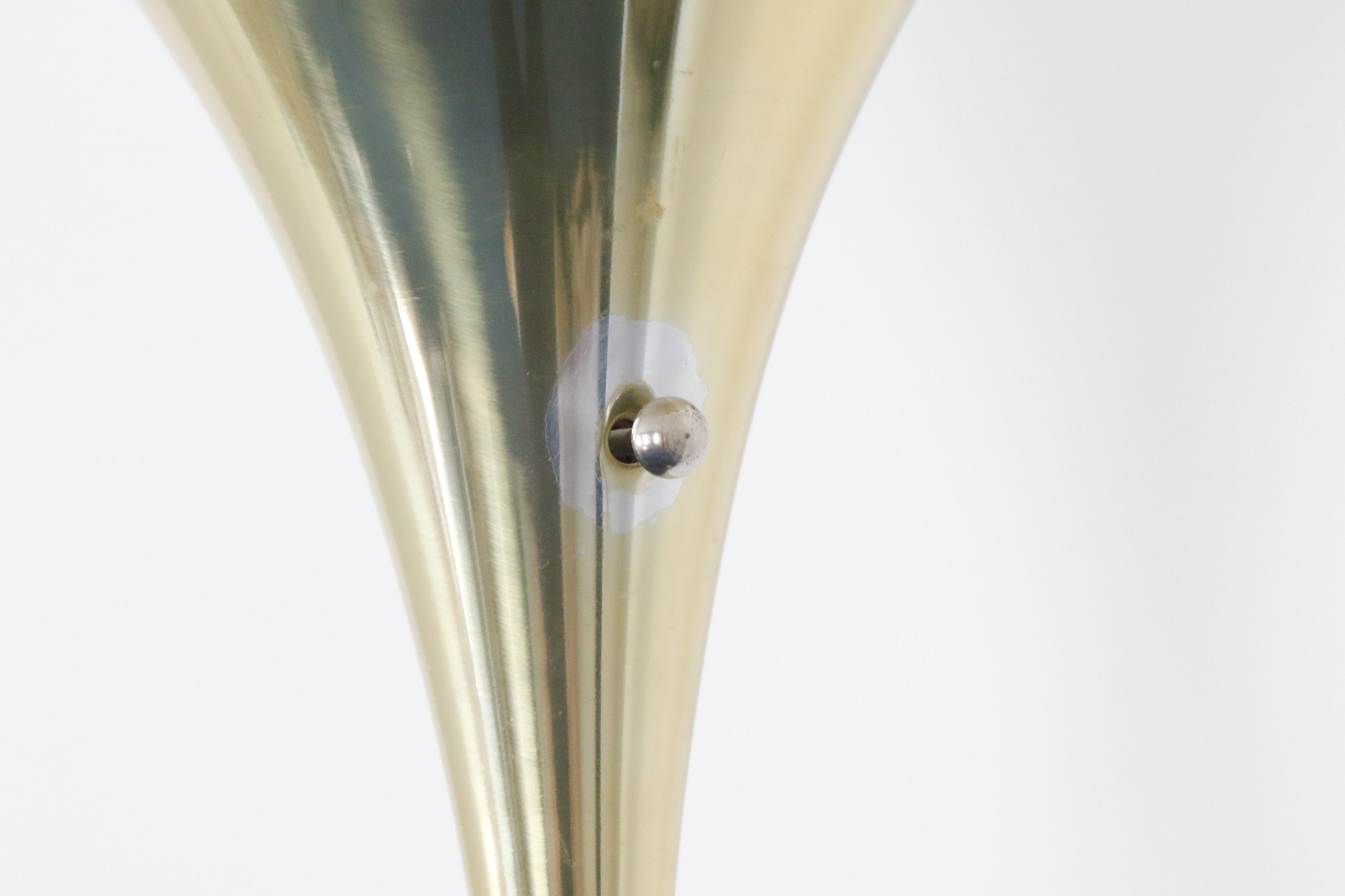 Minimalist Brass Torchiere Floor Lamp