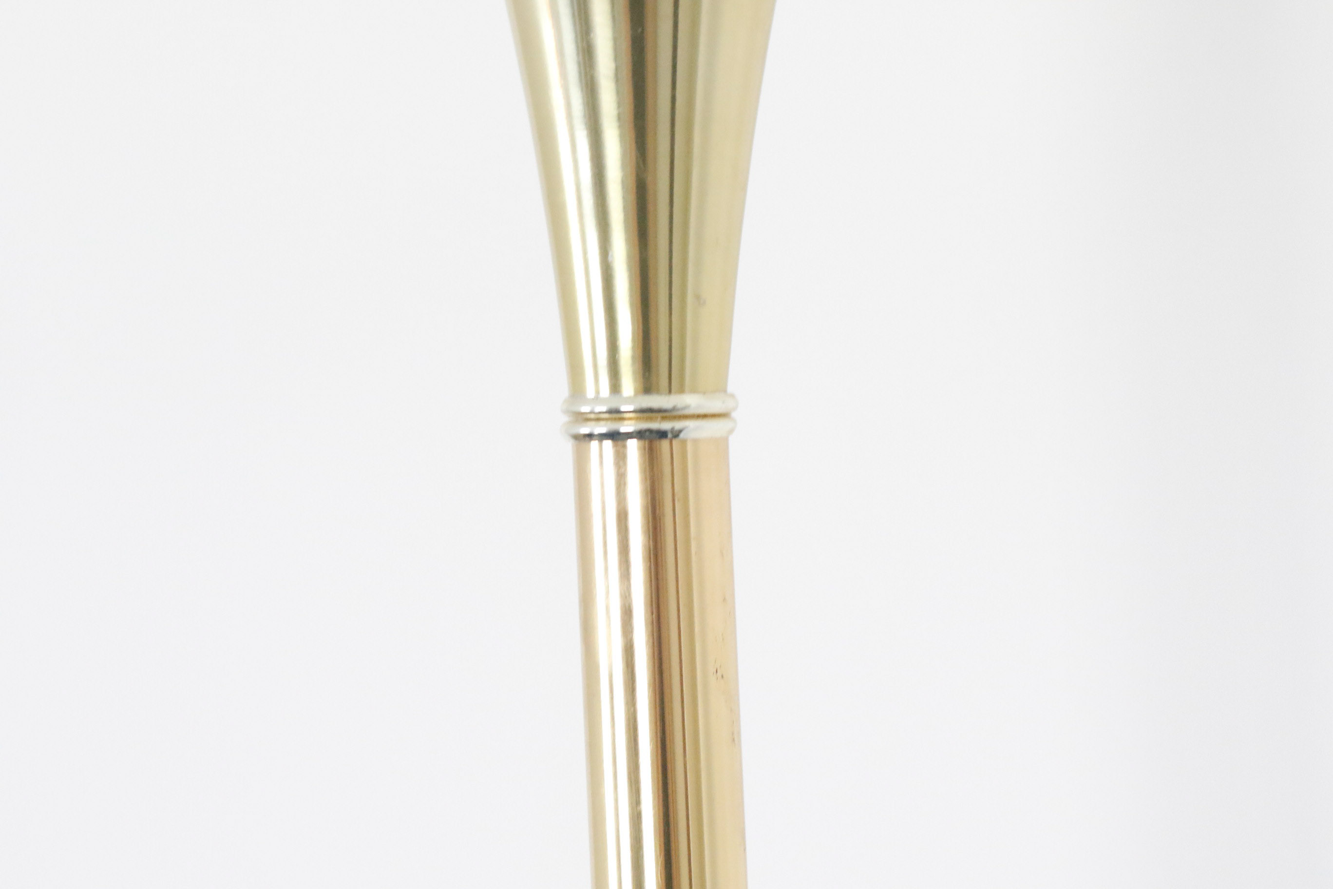 Minimalist Brass Torchiere Floor Lamp