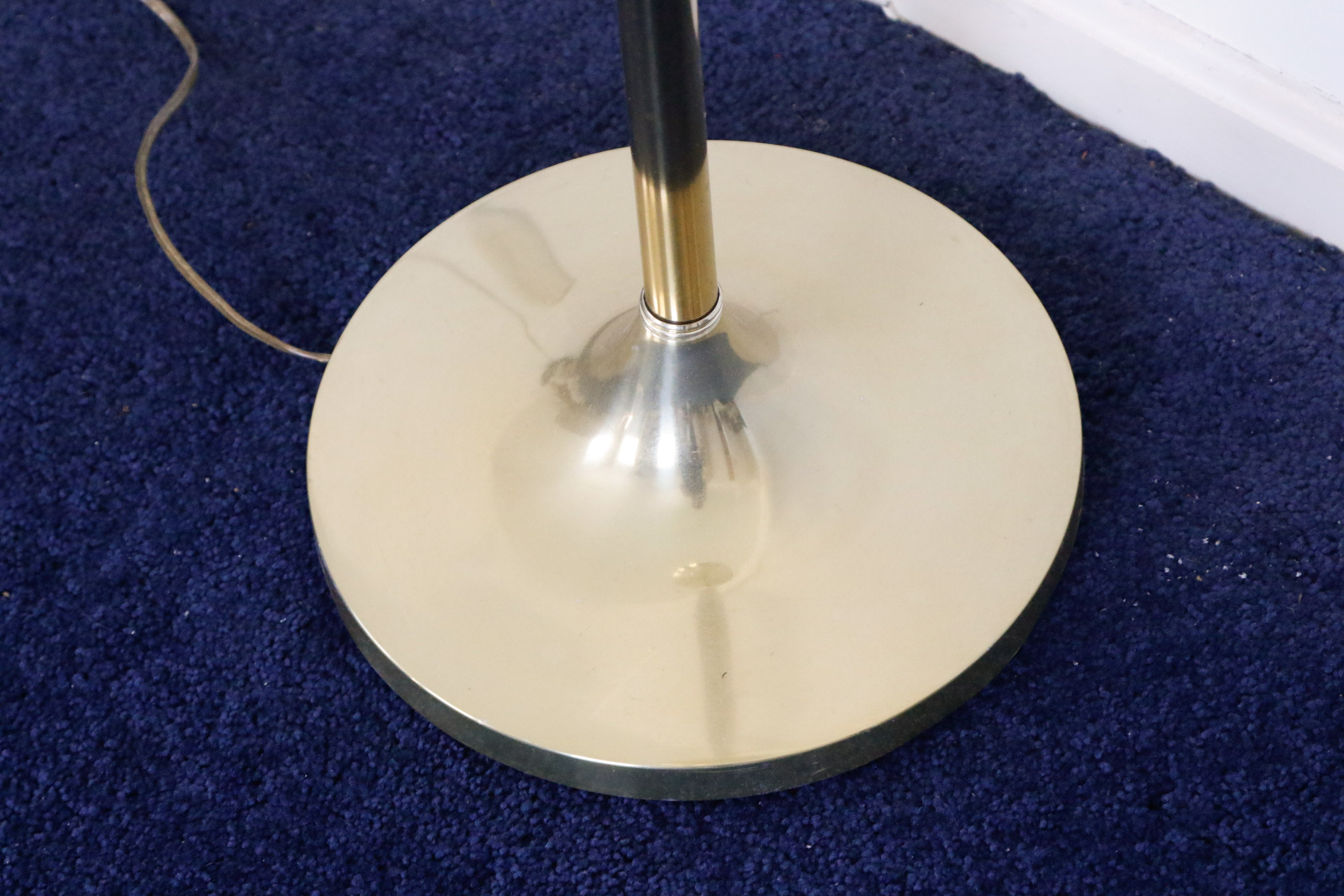 Minimalist Brass Torchiere Floor Lamp