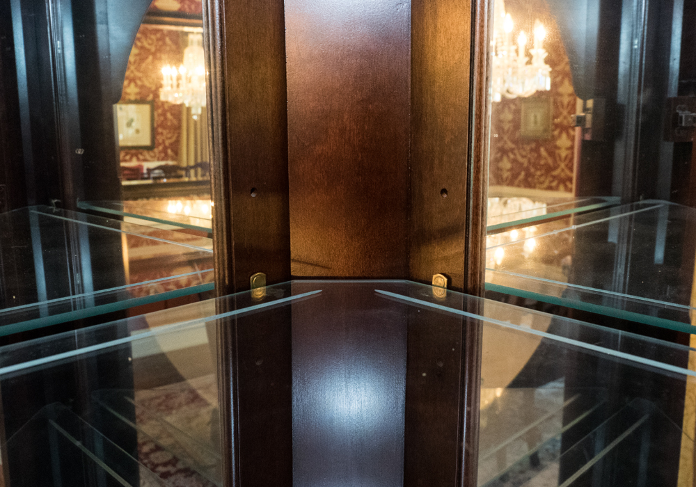 Mirrored Corner Cabinet by Jasper Cabinet Company