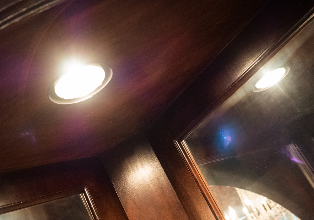 Mirrored Corner Cabinet by Jasper Cabinet Company