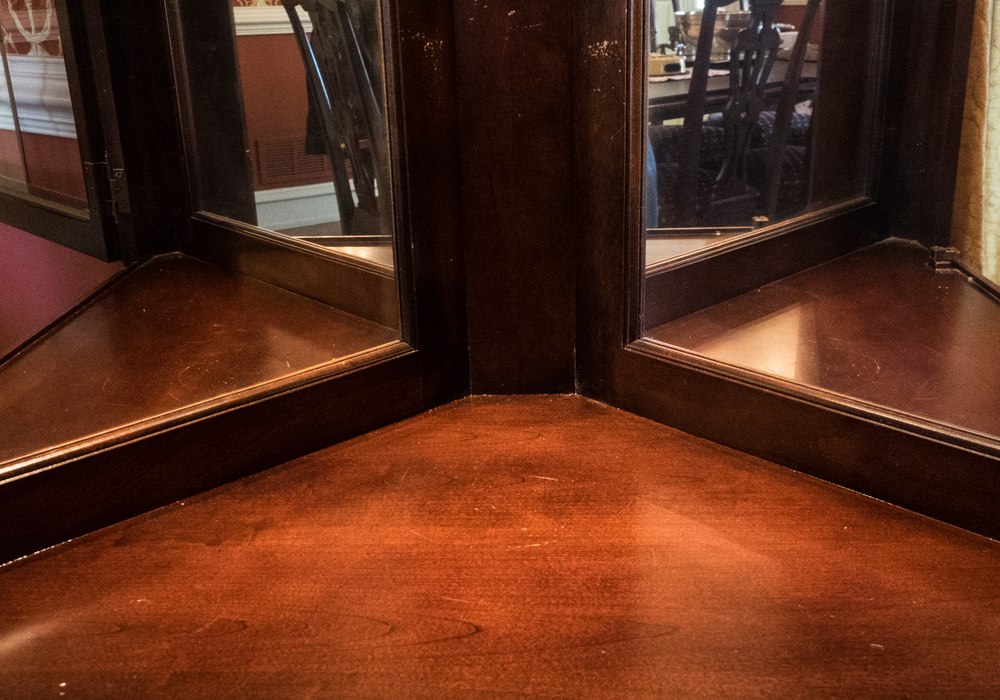 Mirrored Corner Cabinet by Jasper Cabinet Company